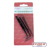 Cutit de schimb pentru aparatul de demontat parbrize 3  piese -ZR-36CKB34 - ZIMBER - TOOLS
