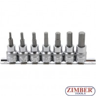 Set cu biti Imbus 3-10mm, antrenare cu tubulara 3/8", 7 piese (5107) - BGS technic
