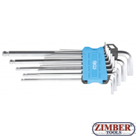 Set imbusuri tip L in Inch cu cap sferic,0.05" - 3/8" | 13 piese (9801) - BGS technic