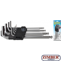 Set chei imbus tip L, 1.5-10 mm extra lungi-185-mm, 9 piese (815) - BGS technic