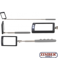 Oglinda telescopica cu iluminare led, 290 - 876 mm (99302) - BGS technic