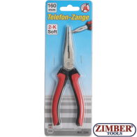 Cleste spitz drept cu manere izolate 160 mm, 336- BGS technic.