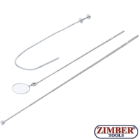 Oglinda inspectie telescopica / Recuperator magnetic telescopic / Recuperator flexibil cu gheare | 3-piese. - 6874 - BGS technic - Brand: Kraftmann. 