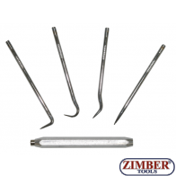 Set minicarlige cu suport magnetic pentru simering si oringuri 5 piese. - 8035 - BGS technic.