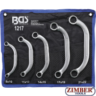 Set chei inelare forma C| 8x10 - 21x22 mm | 5 piese.- 1217 - BGS technic.