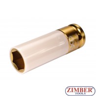 Tubulara de impact 19 mm cu protectie din plastic, actionare 1/2" (7202) - BGS technic