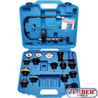 Set 18-piese pentru verificat pierderi in sistemul de racire. (8027) - BGS technic