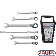 Set chei combinate cu clichet 8 - 19 mm cu capete flexibile, 6 piese - 30004 - BGS technic.