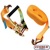 Set chinga cu clicket pentru ancorare, lungime 8m, latime 50mm, sarcina max. 8 tone (3494) - BGS technic