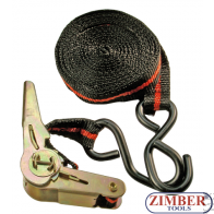 Chinga cu clicket pentru ancorare, lungime 5m, latime 24mm, forta de tractiune 120Kg(3553) - Kraftmann