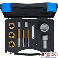Set reparatii filete pentru prezoane si piulite de roti, M12x1.25 - M12x1.5 - M14x1.5, 12 piese - 1988 - BGS technic.