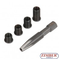 Kit reparatie filete pentru bujii incandescente M8 x 1.0 mm | 5 piese - 167 - BGS-technic.