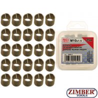 Insertii Helicoil pentru reparatii filete M10x1.5, 25 piese -1959-4 - BGS technic.