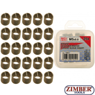 Insertii Helicoil pentru reparatii filete  M5 x0.8 mm | 25  piese| 1959-1 - BGS- technic.