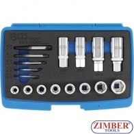 Set extractoare suruburi si piulite | 17 piese  - 8378 - BGS technic.