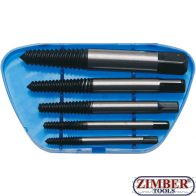 Set extractoare suruburi rupte, 3-19 mm, 5 piese (1895) - BGS technic
