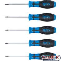 Set şurubelniţe Profil Torx  T6 ,T7,T8,T9 - T10 | 5 -piese - 6826 - BGS technic.