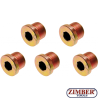Set busoane ulei M17 x 1.5 mm 5 buc.. (126-SM17) - BGS technic