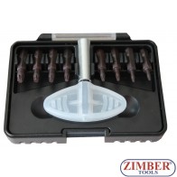Set extractor suruburi Torx-Plus 9 buc- ZR-36TPES9 - ZIMBER TOOLS.