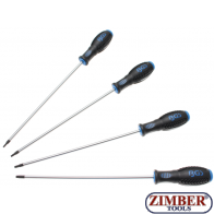 Set surubelnite Torx extra- lungi T15-T20-T25-T30  -355-mm, 4 piese - 4943- BGS-technic.