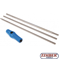 Set surubelnite torx si imbus,4 piese, pentru reglaj faruri. 7840-BGS technic.