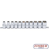 Set tubulare 12.5 mm (1/2") Drive | 10 - 21 mm | 11 pcs. - 9106 - BGS technic.