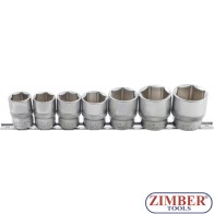 Set tubulare, Hexagon | 12.5 mm (1/2") Drive | 20 - 32 mm | 7 pcs. - 9108 - BGS technic.