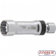 Cheie tubulara de bujii de 21mm in 12 colturi cu arc interior pentru fixarea bujiei  - 2392 - BGS technic.
