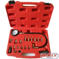 Tester compresie diesel 0 - 70 bar 16.bucati, ZT-04103 - SMANN-TOOLS.