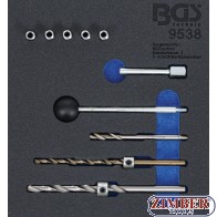 Set pentru reparatii filete ale suruburilor de fixare la injectoare motoare Mercedes Benz CDI, 10 piese.- 9538 - BGS technic