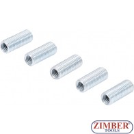 Bucşe reparaţie filete, filet interior M6 x 1,0 mm / filet exterior M8 x 1,0 mm, 5 piese - 9538-1 - BGS technic