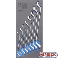 Echipare pentru dulap 1/3, Set inelare cu cot 6-22 mm, 8 piese (4084) - BGS technic