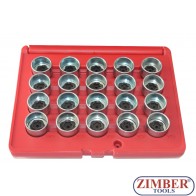 Trusa cu chei speciale pentru suruburi antifurt BMW (20buc.), ZR-36BWBLS20 - ZIMBER TOOLS.