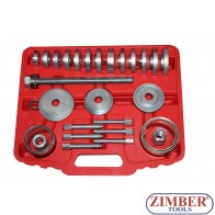 Trusa cu prese pentru rulmenti de butuc, fuzeta, 31 piese- ZT-04B1059 - SMANN TOOLS.