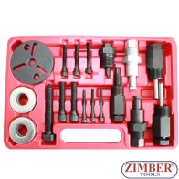 Trusa pentru demontat ambreiaj compresor aer contitionat 18 piese, ZT-04D1027 - SMANN TOOLS