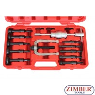 Trusă pentru extras rulmenţi şi bucş cu ciocan glisant 10~55mm- ZIMBER-TOOLS.