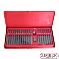 Trusa TORX - Spline - T-Special - Hexagon 1/2 - 3/8 40.buc, ZT-01131 - SMANN TOOLS