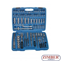 Trusa Tubulara CROWA "COMBINAT" 1/4" + 3/8" + 1/2" 171.buc - ZIMBER