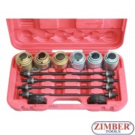 Trusă universală pentru montat, demontat rulmenți și bucșe 26buc. ZT-04803- SMANN TOOLS
