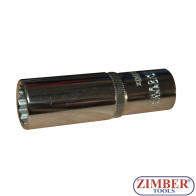 Tubulara lunga 1/2" Dr. 17mm - 12pt. ZR-03DS417B - ZIMBER-TOOLS