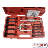 Trusă pentru extras rulmenţi şi bucş cu ciocan glisant 10~55mm- ZIMBER-TOOLS.