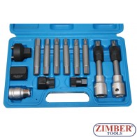 Trusă montare alternator VW, AUDI, SEAT, MERCEDES, RENAULT, BMW, FORD, FIAT - 13.buc, ZR-36VBBS12 - ZIMBER TOOLS