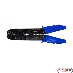 Cleste de sertizat papuci, taiat si dezizolar cabluri electrice, 200mm - 1422 - Bgs technic
