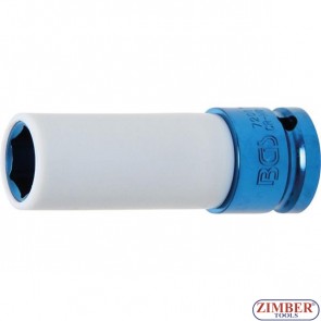 Tubulara de impact 17 mm cu protectie din plastic, actionare 1/2" (7201) - BGS technic