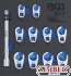 Set Cheie fixa picior de cioara (3/8") | 10 - 19 mm  piese , 9817 - BGS technic.