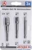 Set adaptoare 1/4" pentru tubulare cu antrenare 1/4" - 3/8" - 1/2 .- 8204 - BGS technic.