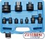 Set adaptoare de impact 1/4''-3/8'', 3/8''-1/2'', 1/2''-3/4'', 3/4''-1" + 3 articulatii cardanice de impact 1/4'', 3/8'', 1/2'', 11 piese - 25140 -  BGS- technic.
