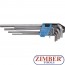 Set de chei Imbus tip L ,extralungi, 1.5-10 mm | 9 piese - 808 -  Bgs technic.