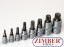 Set biti Impact Bit Socket Set biti M-uri cu tubulare | antrenare 10 mm (3/8") | Spline ( XZN) | 8 piese- 5105 - BGS technic