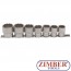 Set chei tubulare 20 - 32 mm, 12 colțuri, antrenare 1/2", 7 piese. 9109 -BGS technic